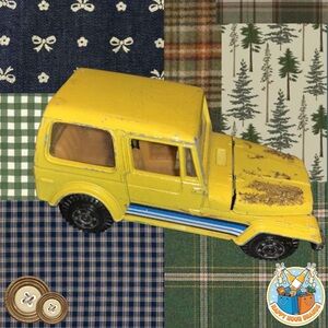 VINTAGE DIECAST KIDCO YELLOW JEEP CJ7 1979 1/64 scale